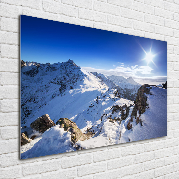 Acrylbild Fotodruck Tatra-Gipfel