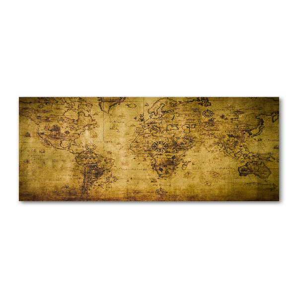 Foto auf Acryl Karte der alten Welt