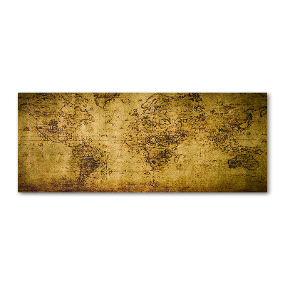 Foto auf Acryl Karte der alten Welt