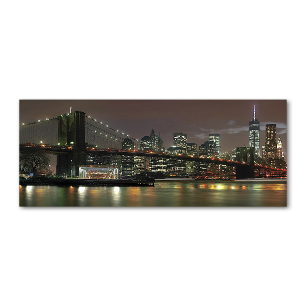 Acrylbild Fotodruck New York bei Nacht
