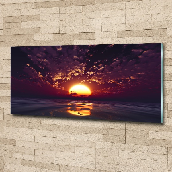 Acrylglas-Druck Sonnenuntergang