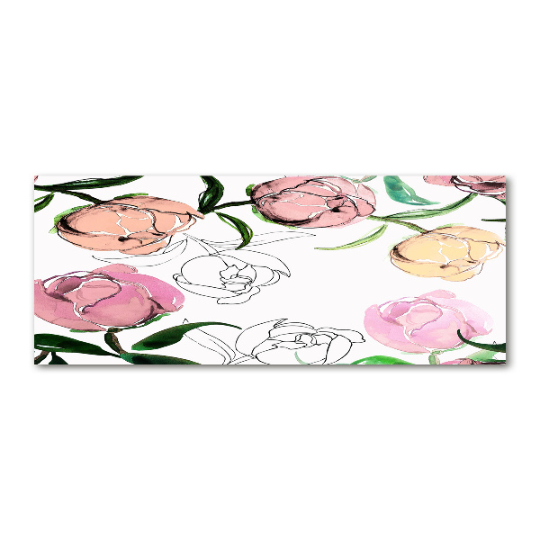 Bild auf Acrylglas Pfingstrosenknospen