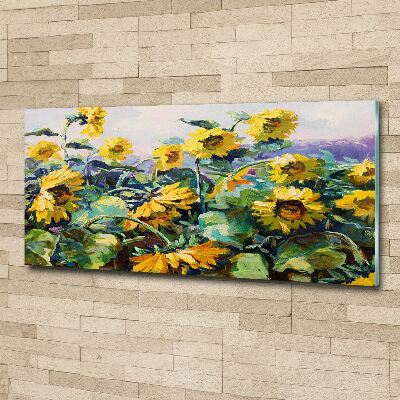 Acrylbild Fotodruck Sonnenblumen