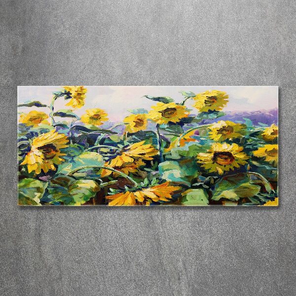 Acrylbild Fotodruck Sonnenblumen