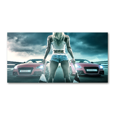 Acrylglas-Druck Der Start des Rennens