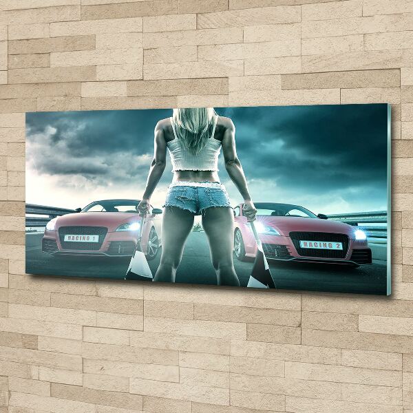 Acrylglas-Druck Der Start des Rennens