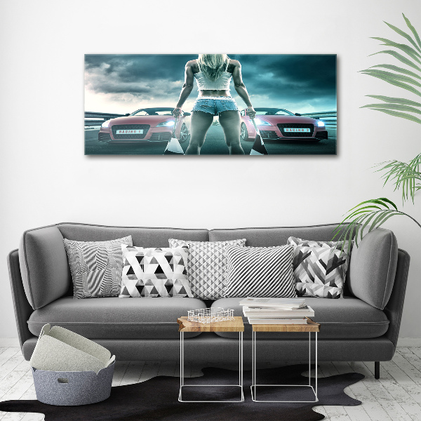 Acrylglas-Druck Der Start des Rennens