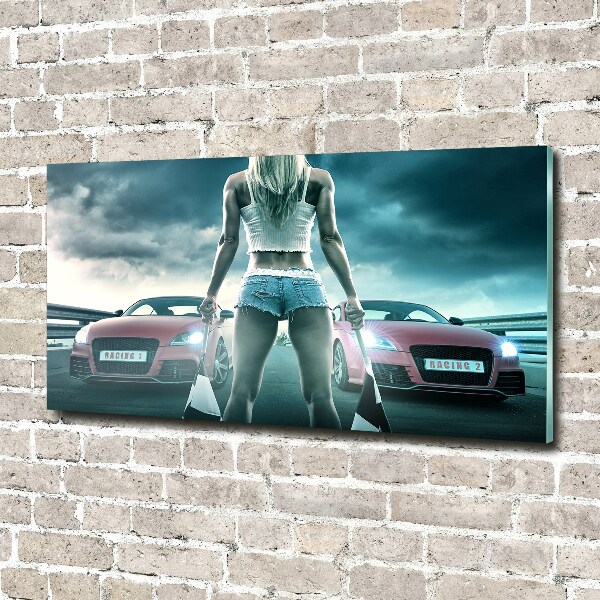 Acrylglas-Druck Der Start des Rennens