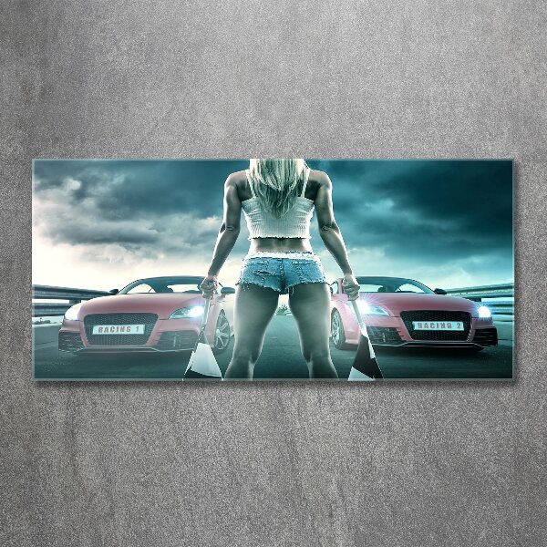 Acrylglas-Druck Der Start des Rennens