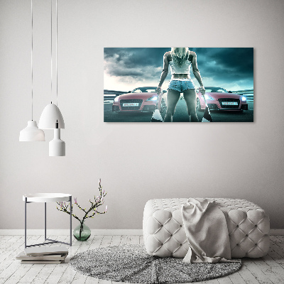 Acrylglas-Druck Der Start des Rennens