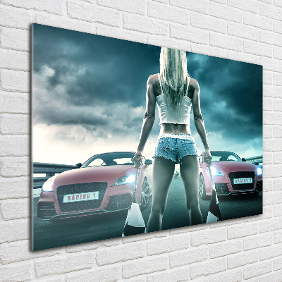 Acrylglas-Druck Der Start des Rennens