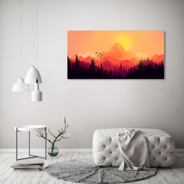 Bild auf Acrylglas Berglandschaft