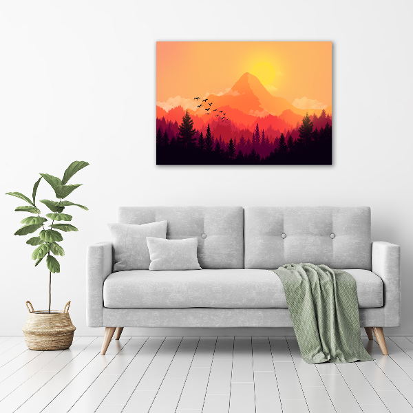 Bild auf Acrylglas Berglandschaft