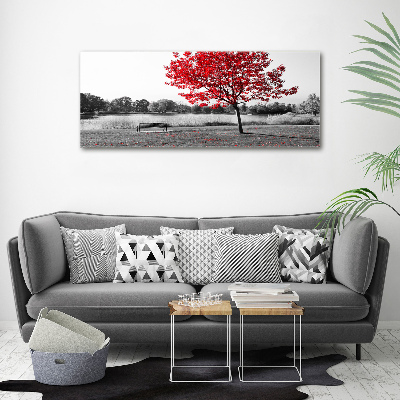 Acrylbild Fotodruck Roter Baum
