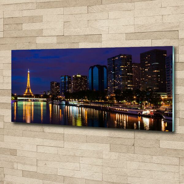Acrylglas-Druck Paris bei Nacht