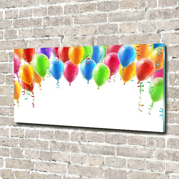 Acrylbild Fotodruck Bunte Luftballons