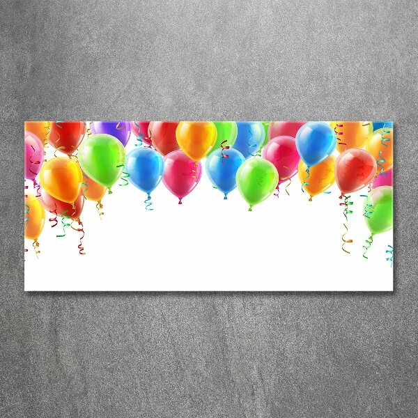 Acrylbild Fotodruck Bunte Luftballons