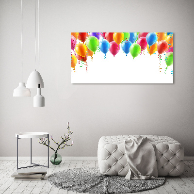 Acrylbild Fotodruck Bunte Luftballons