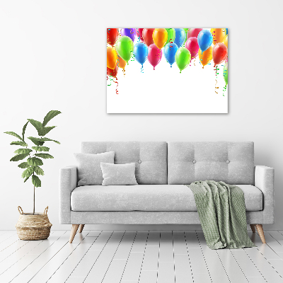 Acrylbild Fotodruck Bunte Luftballons