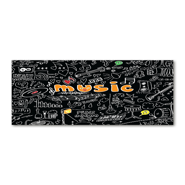 Bild auf Acrylglas Musikalische Symbole
