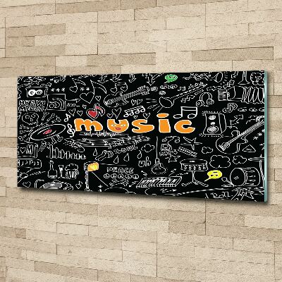 Bild auf Acrylglas Musikalische Symbole