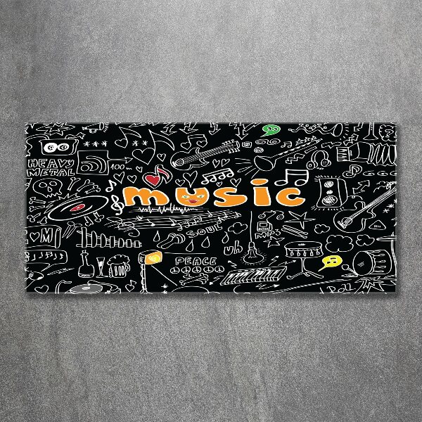 Bild auf Acrylglas Musikalische Symbole