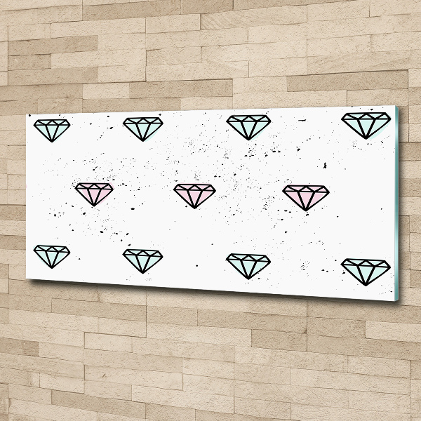 Acrylglas-Druck Diamanten