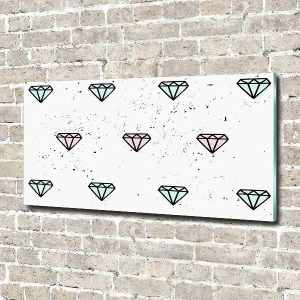 Acrylglas-Druck Diamanten