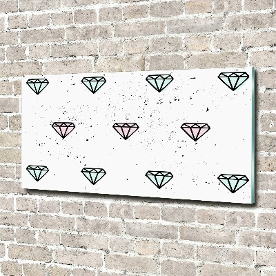 Acrylglas-Druck Diamanten