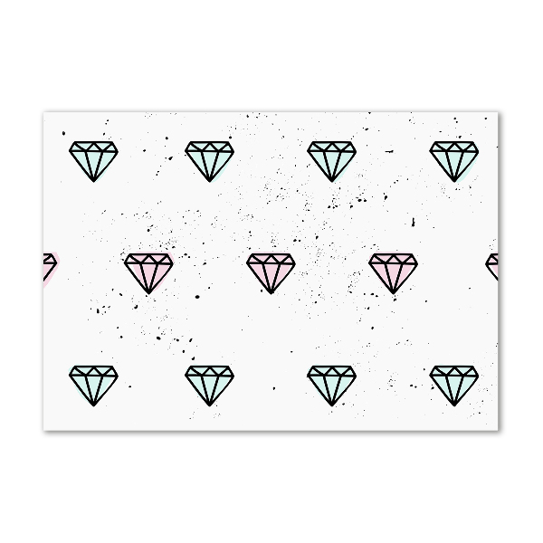 Acrylglas-Druck Diamanten