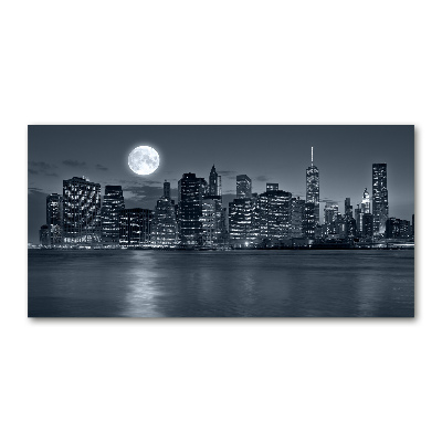 Acrylbild Fotodruck New York bei Nacht