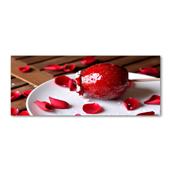 Bild auf Acrylglas Apfel am Stiel