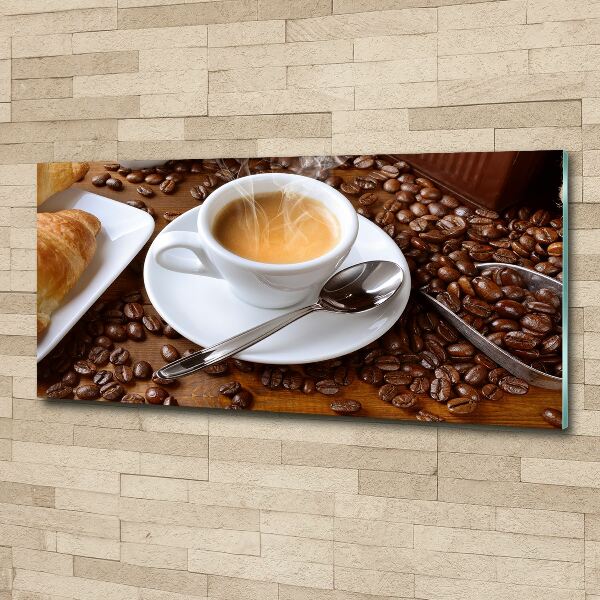 Acrylbild Fotodruck Aromatischer Kaffee