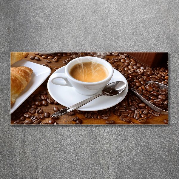 Acrylbild Fotodruck Aromatischer Kaffee