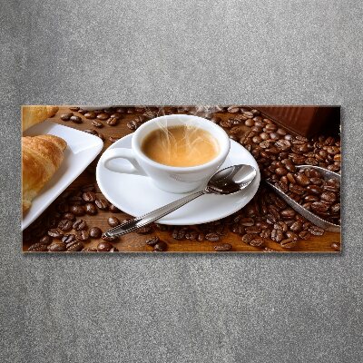 Acrylbild Fotodruck Aromatischer Kaffee