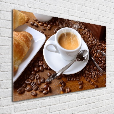 Acrylbild Fotodruck Aromatischer Kaffee
