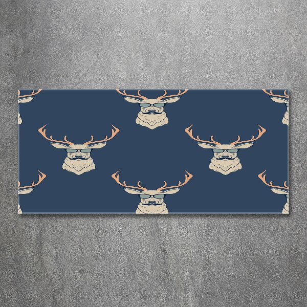 Bild auf Acrylglas Hipster-Hirsche