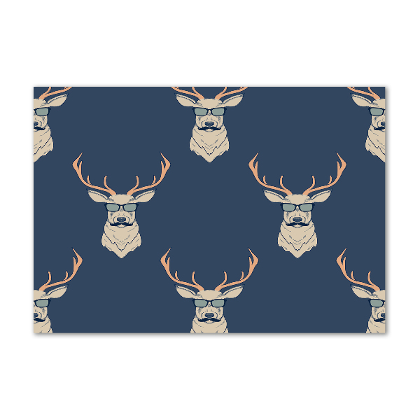 Bild auf Acrylglas Hipster-Hirsche