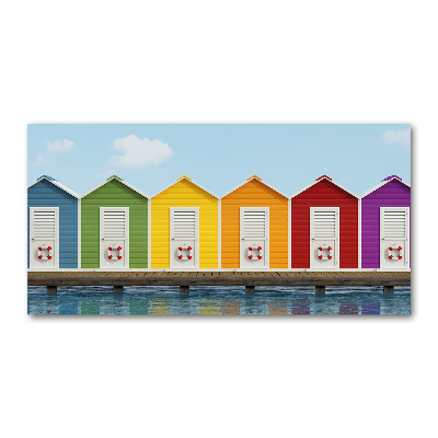 Acrylglas-Druck Strandhütten