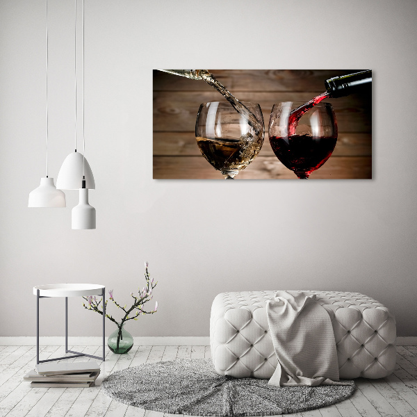 Bild auf Acrylglas Zwei Gläser Wein