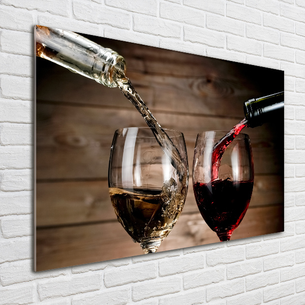 Bild auf Acrylglas Zwei Gläser Wein