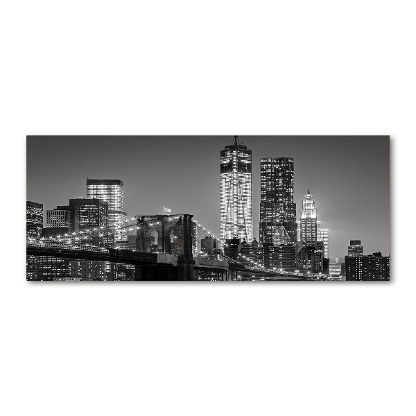 Acrylbild Fotodruck Manhattan bei Nacht