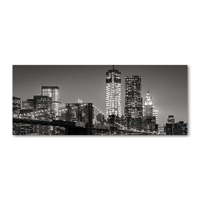 Acrylbild Fotodruck Manhattan bei Nacht
