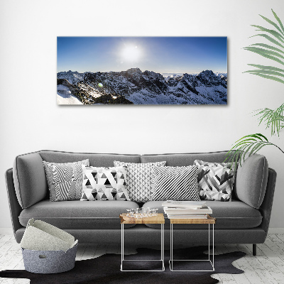 Acrylglas-Druck Winter in den Tatra-Bergen