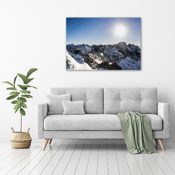 Acrylglas-Druck Winter in den Tatra-Bergen