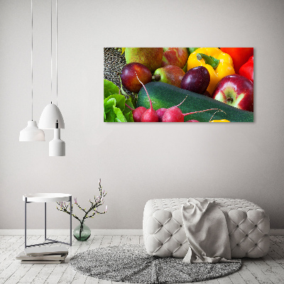 Acrylbild Fotodruck Obst und Gemüse