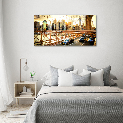 Acrylbild Fotodruck Brooklyn Bridge