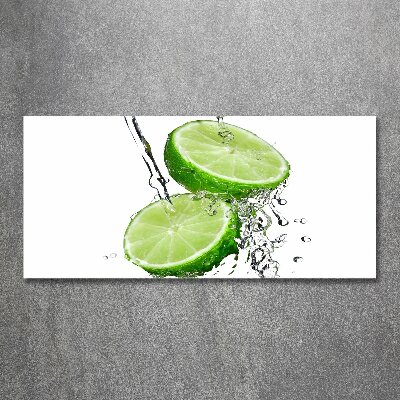 Acrylglas-Druck Limetten und Wasser
