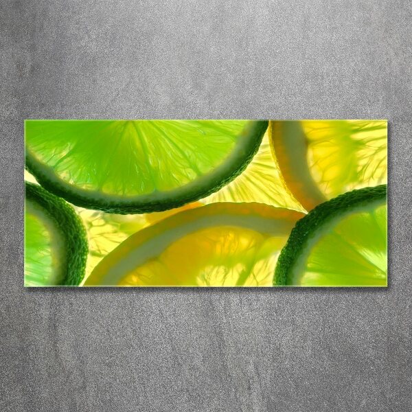 Acrylbild Fotodruck Limette und Zitrone
