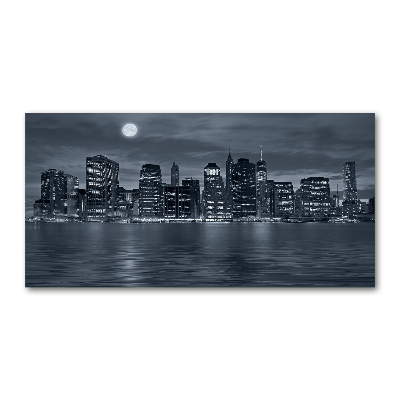 Acrylbild Fotodruck New York bei Nacht